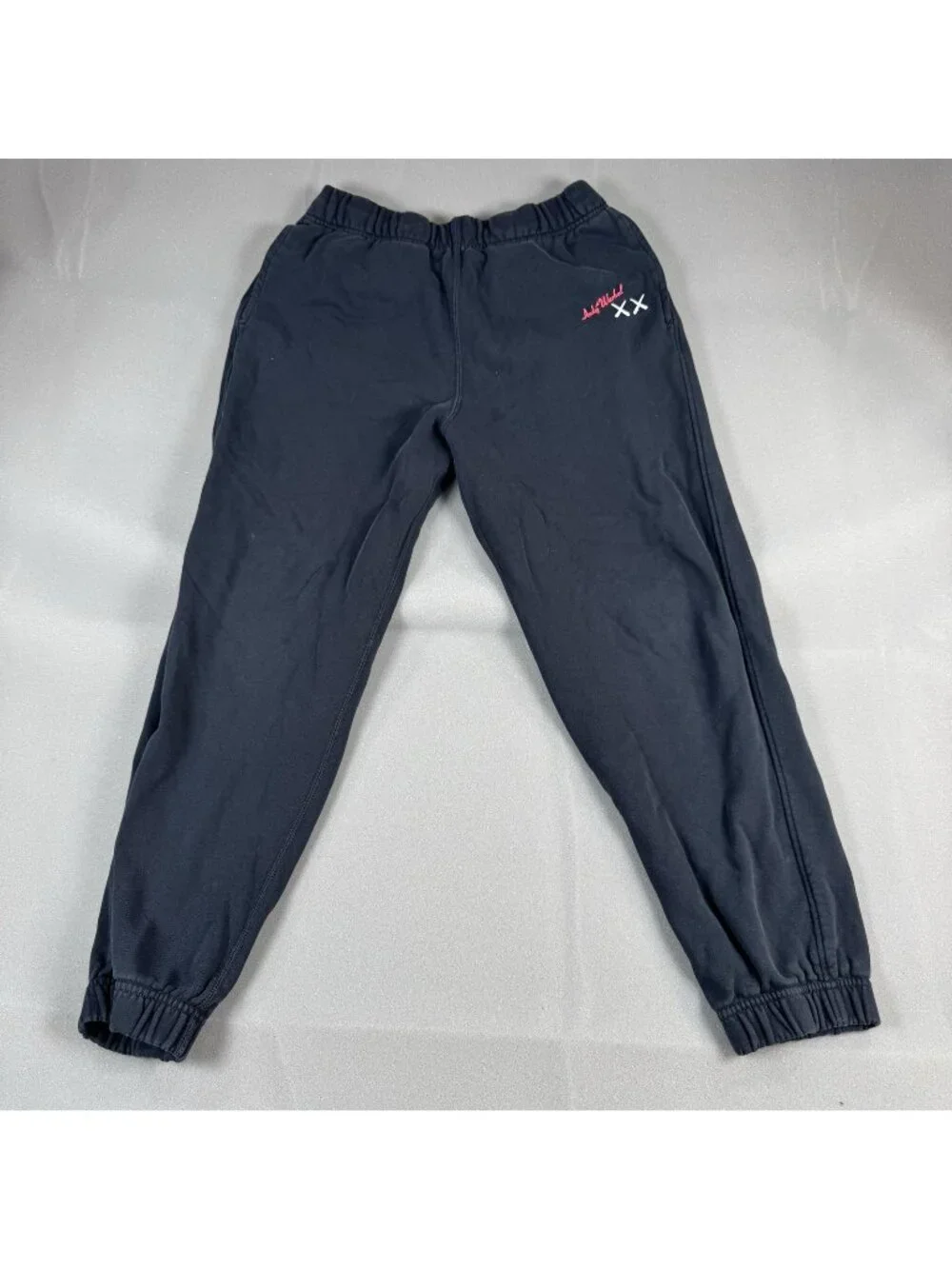 Uniqlo KAWS Warhol Sweatpants Mens Size M Black Graphic Lounge Joggers Art